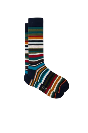 Chaussettes « Multi-Stripe » Bleu Marine